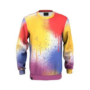 Bestverkopende Custom Logo Mannen Sweatshirts Streetwear Snel Droog Comfortabele Mannen Sublimatie Sweatshirts