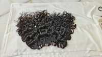 Meilleures ventes en Inde : Mèches de cheveux humains bruts non traités, Remy, bouclés naturels, 20 pouces, double trame machine, pour tressage en vrac