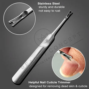 Outil en acier inoxydable de précision à double extrémité pour le soin et le toilettage des ongles respectueux de l'environnement OEM Wholesale - Product Image 2