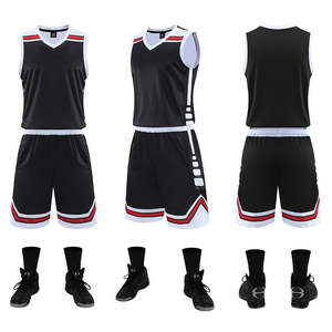 Uniformes de Baloncesto Lisos para Hombre al por Mayor LJ, Manga Corta, Material de Poliéster Transpirable de Secado Rápido, Se Acepta Logotipo Personalizado - Product Image 1