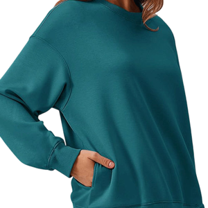 Survêtement élégant pour femmes Fabricant de vêtements Respirant à manches longues Poignets élastiques Longueur régulière Col rond - Product Image 3