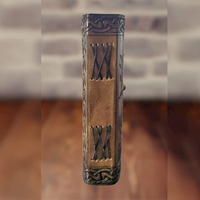 Carnet en cuir gaufré Dragon, livre antique avec pages faites à la main à bords festonnés, Grimoire, cadeau parfait et incroyable pour l'écriture et le dessin