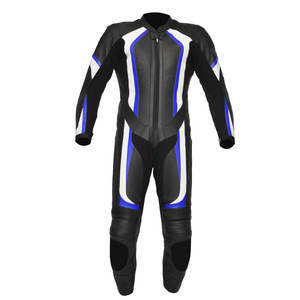Combinaison de moto en cuir sur mesure pour les motards de grande taille - Vêtements de sport imperméables, coupe-vent et respirants avec un design dernier cri - Product Image 2