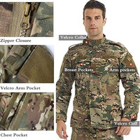 Uniforme d'Officier Confortable pour Hommes, Fabriqué en Usine, Tricoté, Camouflage, Léger, Respirant, Ignifuge, Anti-UV