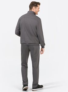 Survêtement de sport personnalisé de haute qualité 100% en molleton de coton, jogging d'hiver, sweat à capuche à fermeture éclair à rayures rouges, plus la taille, poids lourd - Product Image 5