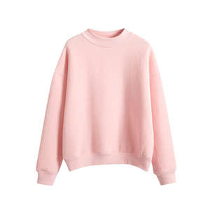 Sweat-shirts unisexes à épaules tombantes de qualité supérieure en gros, couleur unie, poids lourd, motif uni, col montant, sweat-shirt pour homme - Product Image 5