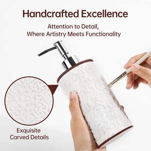 Accessoires de salle de bain d'art en résine les plus tendances Ensemble durable et fiable Cadeau parfait pour les salles de bain - Product Image 5