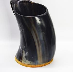 Tazas de cuerno de búfalo vikingo genuino, jarra de estilo Animal pulido para cerveza y taza de cuerno para beber hidromiel - Product Image 3