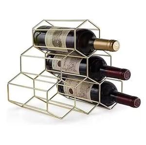 Trending Style <b>Metal</b> <b>Wine</b> Bottle Holder Gold Finished <b>Wine</b> <b>Rack</b> for Home Dining Room Decorative <b>Wine</b> Holders - Product Image 5