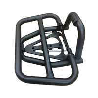 Support de coffre arrière universel pour moto, en acier noir, porte-bagages arrière durable, support de top-case, pièces de moto robustes pour GOGORO