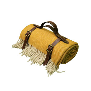 Manta de espiga de mango ligera de Venta caliente técnica de tejido de lana de algodón personalizada para el invierno directamente fabricante indio - Product Image 4