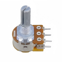 Potentiomètre à double résistance OEM/ODM 6 broches 16mm B5K B10K B100K B500K Potentiomètre rotatif double avec interrupteur marche/arrêt