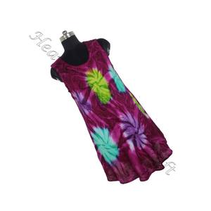 Robe de plage longue sans manches, Maxi Tie Dye, à la mode, Slim, robe d'été bohème décontractée pour femmes - Product Image 1