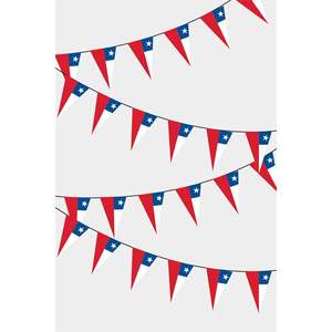 Chili Triangular <b>Banners</b> Party Guirlande Colorful Triangle Fans for Festive Decorations - Product Image 1