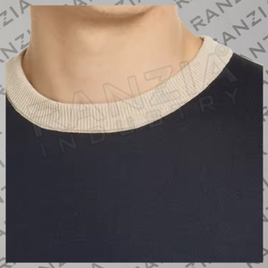 Camiseta personalizada de gran tamaño de algodón 230G 100% para mujeres y hombres, camiseta Unisex con gráfico Beige liso de manga larga completa - Product Image 5