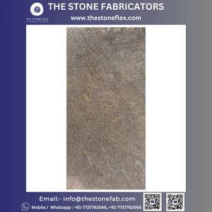 Hoja de chapa de piedra flexible de cuarcita negra Galaxy plateada TSF India Diseño moderno para aplicaciones hoteleras Acabado de superficie dividida - Product Image 4