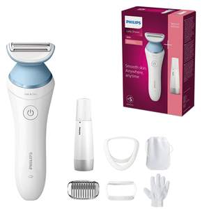 Afeitadora Rotativa Inalámbrica para Uso en Seco y Húmedo, Resistente al Agua IPX7, Depiladora Facial con 5 Accesorios, Cabezales de Repuesto Lavables - Product Image 6