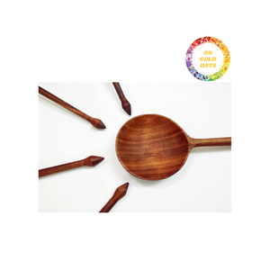 Cuchara de corazón de madera al por mayor-Cuchara de madera natural hecha a mano para regalar y usar en la cocina - Product Image 1