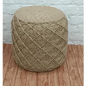Pouf en jute à une poignée en tricot pour chambre à coucher et salon moderne européen et américain pour la maison extérieur - Product Image 1