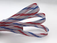 Malla Trenzada Expandible de PET para Protección y Gestión de Cables, 4mm, Blanca