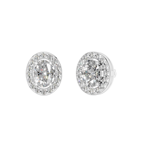 Elegantes Pendientes de Plata de Ley 925 con Moissanita, Diseño Geométrico Ovalado de Moda, Joyería Fina, Brillante y Reluciente - Product Image 2