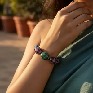 Joyería de Plata de Lujo, Cuentas de Ágata de 8mm con Corte Brillante de Rubí, Zafiro y Esmeralda, 1mm Arcoíris, Incluyendo Rojo, Verde, Azul, Naranja y Rosa - Product Image 2