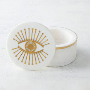 Earrings <b>Box</b> Metal and Marble <b>Jewellery</b> Storage Prime Quality Round Shape Handmade Jewelry <b>Box</b> Elegant Storage Solutions - Product Image 6