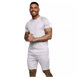 Ensemble t-shirt et short d'été 100% coton surdimensionné délavé personnalisé Streetwear respirant de haute qualité pour un style décontracté - Product Image 2