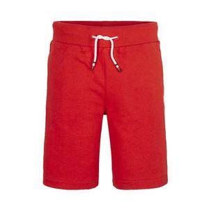 <b>Men's</b> Sports <b>Shorts</b> Customized <b>Red</b> Color 70% Cotton 30% Polyester Fleece Elastic Waist Regular Fit Breathable Solid <b>Shorts</b> - Product Image 5