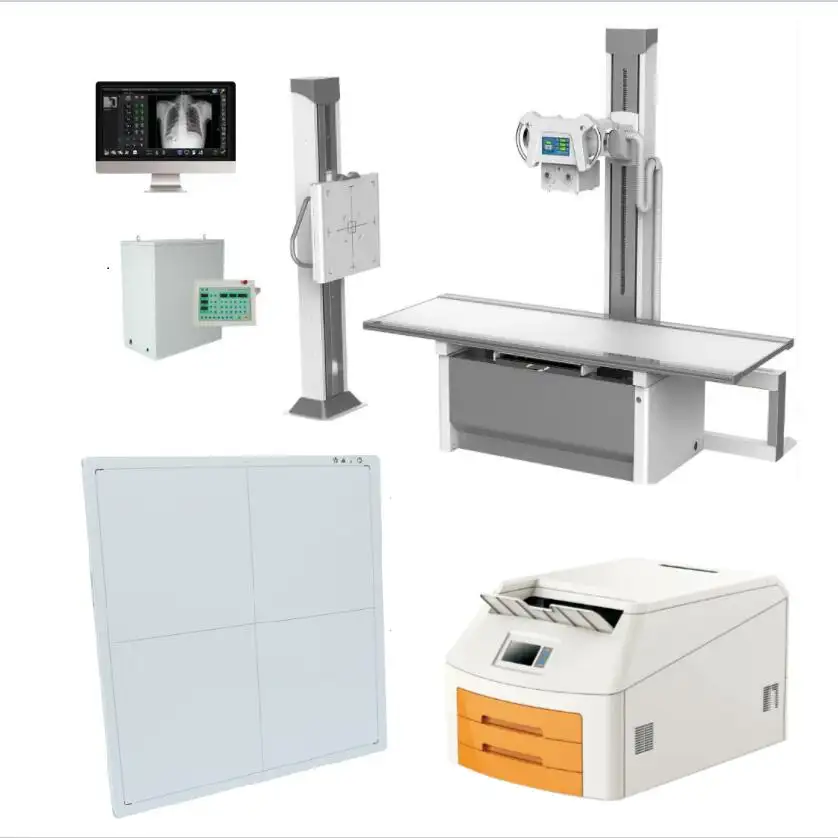 Macchina a raggi X medicale/20KW 32KW 50KW digitale DR sistema di radiografia rilevatore a schermo piatto X Ray