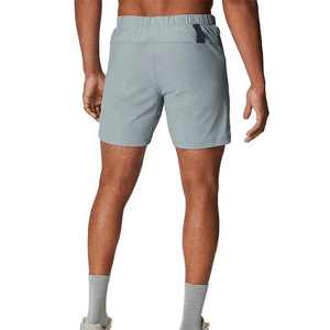 Short de sport de gymnastique double couche en spandex en polyester à séchage rapide personnalisé OEM avec poche zippée pour hommes - Product Image 6