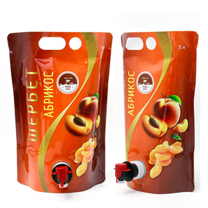 2.5L-5L Food Grade Juice Pouch <b>Bags</b> with Vitop Valve for Vodka Beer Juice Sparkling Water & More Beverage Packaging - Product Image 1