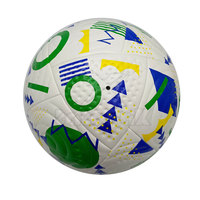 Ballon de football d'entraînement personnalisé avec logo professionnel, taille 5, haute qualité, résistant à l'eau, léger, écologique, motif gaufré