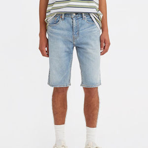 Shorts en jean délavé foncé vintage pour homme, coupe ample, style streetwear, séchage rapide, personnalisable - Product Image 6