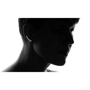 Orecchini in Oro Bianco 14K o Oro Rosa 14K con Cristalli Design Climber Crawler - Product Image 6