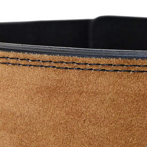 Ceinture de levier d'haltérophilie en cuir de vachette de 10mm Logo personnalisé Boucle de levier d'haltérophilie respirante Vente en gros Soutien du dos - Product Image 6