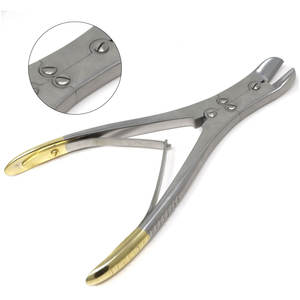 Instruments chirurgicaux orthopédiques manuels, coupe-câbles et coupe-clous TC 7 pouces, instruments chirurgicaux orthopédiques, poignée dorée, coupe-câbles et coupe-clous - Product Image 3