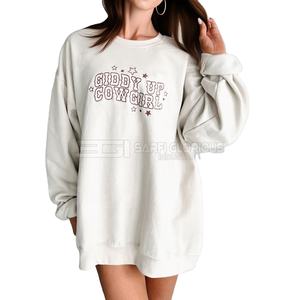 2026 Women's Winter Sweatshirt Polyester/Cotton Custom Embroidered Logo Pullover Crew Neck Eco-Friendly Breathable - Product Image 6