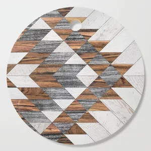 Planches à fromage en bois dernier modèle avec autocollant émaillé au design unique Planches à découper personnalisées Ustensiles de cuisine - Product Image 4