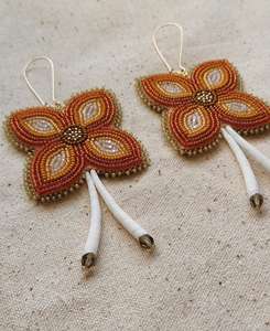 Pendientes colgantes de estilo, joyería de boda con cuentas de arcoíris, pendientes de cuentas de arroz en forma de corazón, bohemios tejidos a mano - Product Image 2