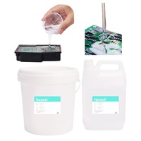 Composé de scellement en silicone bicomposant transparent Hanast, résine époxy liquide flexible, conductrice thermiquement, à faible viscosité