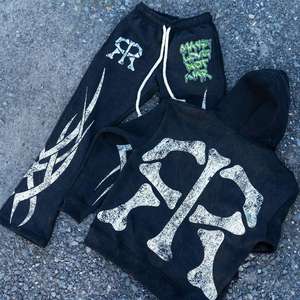 Conjunto Deportivo con Estampado Completo para Hombre, Traje de Verano para Correr, Sudadera con Capucha y Pantalones Casuales con Estampado - Product Image 4