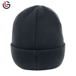 Bonnet d'automne-hiver pour hommes et femmes, bonnet jacquard tricoté à revers et tête de mort, vente en gros - Product Image 3
