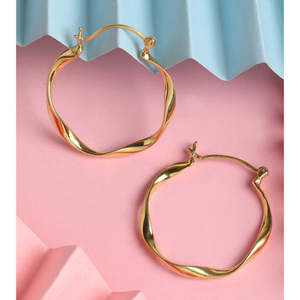 Compre Pendientes de Plata de Ley 925 de Primera Calidad para Mujeres y Niñas, Estilo Religioso y Bonito, Chapados en Rodio, Tipo Huggie Hoop, Hechos Principalmente con Platino - Product Image 2