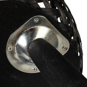 Woven <b>Bamboo</b> <b>Vases</b> with <b>Wooden</b> Legs Elegant Natural Design for Home Decor - Product Image 3