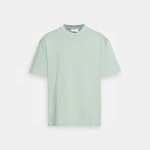 Streetwear personnalisé pour hommes T-shirt en coton surdimensionné à épaules tombantes longue robe unie ample et confortable - Product Image 6