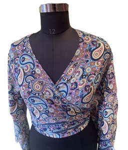 Top corto de seda suave para mujer estilo abrigo corto con lazo frontal ajuste ajustable perfecto para capas o usar en clima cálido - Product Image 5