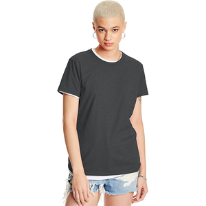 Camiseta deportiva de gran tamaño con logotipo personalizado para mujer, estilo de ejercicio informal de secado rápido con características transpirables, diseño liso - Product Image 1