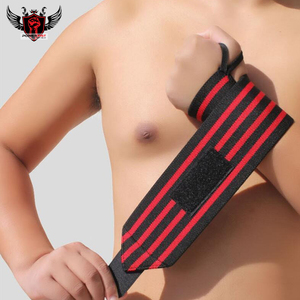 Muñequeras OEM para levantamiento de pesas de gimnasio para hombre de la mejor calidad al por mayor par de muñequeras para levantamiento de pesas conjunto de neopreno logotipo personalizable precio barato - Product Image 5