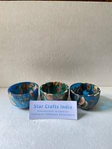 Epoxy Resin & Wood Dip Bowl Attractive Decorative Bowl Small Ring Dish Handmade Trinket Bowl Epoxy Resin Ring Dish <b>Tableware</b> - Product Image 6